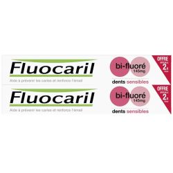 Fluocaril Dentifrice Dents Sensibles Bi-Fluoré 145mg - Lot de 2 x 75ml