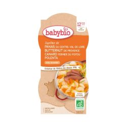 Babybio Bowl Panais Butternut Canard Polenta Romarin 12 mois - 2 x 200g