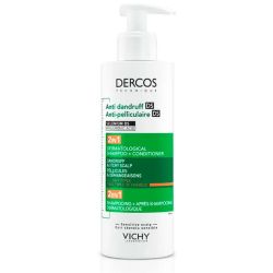 Vichy Dercos Shampoing Démêlant - Anti-Pelliculaire 2 en 1 - Pellicules et Démangeaisons - 400ml