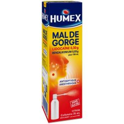 Humex Mal de Gorge collutoire citron 35ml