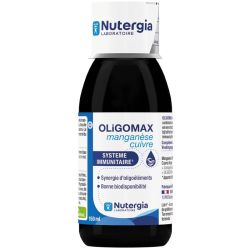 Nutergia Oligomax Manganèse Cuivre 150 ml - Soutien du métabolisme et des défenses naturelles