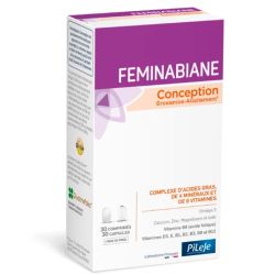 Pileje Feminabiane Conception - 30 Comprimés + 30 Capsules - De la conception à l’allaitement