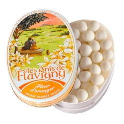 Les Anis de Flavigny Bonbons - Goût Fleur d'Oranger - 50g