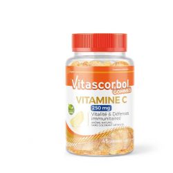 Vitascorbol Vitamine C 250mg - 45 gommes - Vitalité et défense immunitaire au quotidien