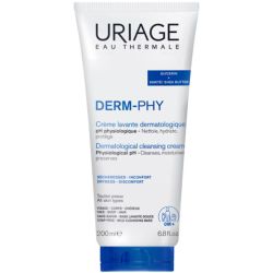 Uriage DERM-PHY Crème Lavante Dermatologique 200ml – Nettoyant nourrissant visage, corps et cheveux