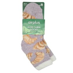 AirPlus Aloe Cabin Chaussettes Hydratantes Croissants  - Pointure 35-41  - Confort et douceur