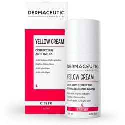 Dermaceutic Yellow Cream Concentre Anti Taches - 15 ml - Acides de Fruits - Vegan