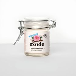 Exode Déodorant Baume Bio Peaux Sensibles à l'Huile de Nigelle 50g Oud & Rose – Efficacité 48h