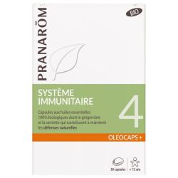 Pranarom Oleocaps+ Système Immunitaire Bio 30 capsules