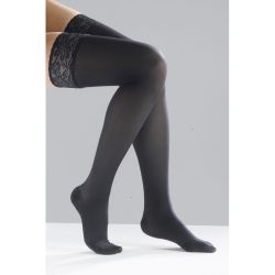 Thuasne Venoflex Kokoon Absolu Classe 2 Bas-Cuisse Contention Femme Noir - Normal - Taille 3+