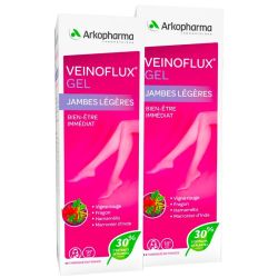 Arkopharma Veinoflux Gel Jambes Légères - Bien-Être Immédiat - Lot de 2x150 ml