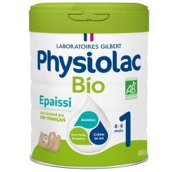 Physiolac Lait Infantile Bio Formule Épaissie 1er Âge - 0 à 6 mois - 800g