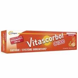Vitascorbol Vitamine C 1000mg - 20 comprimés effervescents