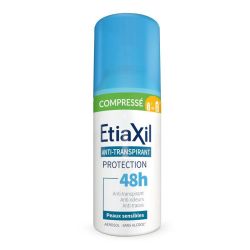 Etiaxil Anti-Transpirant Protection 48H Peaux Sensibles - Aérosol Compressé - 100 ml