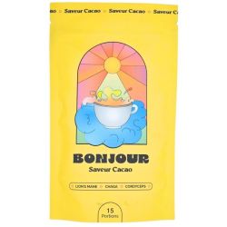 Bonjour Saveur Cacao 15 portions - Complément alimentaire à base de lion's mane, chaga et cordyceps dès 12 ans