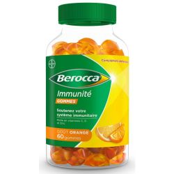 Berocca Gommes Immunité - 60 Gommes Orange