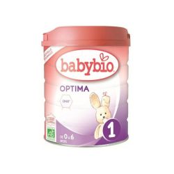 Babybio Optima 1 Lait en Poudre Fibres & Bifidus 0-6 mois - 800g