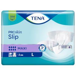 Tena Proskin Slip Maxi Protections Absorbantes - 24 protections - Taille L - Confortable et respirant