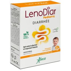 Aboca LenoDiar Pediatric Diarrhée et Rééquilibre de l'Intestin - 12 Sachets
