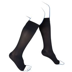 Thuasne Venoflex Kokoon Pieds Ouverts Chaussettes de Contention Femme Classe 3 Long – Douceur et haute compression