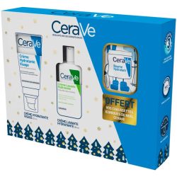 CeraVe Coffret Noël - Crème Hydratante 52 ml + Crème Lavante 8 ml + Chaussettes OFFERTES