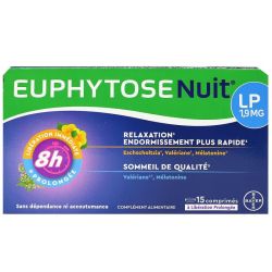 EuphytoseNuit Relaxation Endormissement Rapide - 15 comprimés