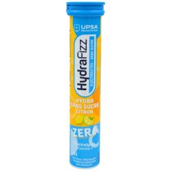 UPSA Hydrafizz Hydra Sans Sucre Goût Citron 16 comprimés effervescents - Favorise l’hydratation quotidienne