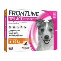 Frontline Tri Act spot on Petit chien 5 - 10 kg 6 pipettes