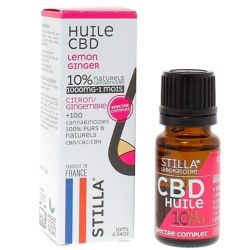 Stilla Huile CBD Citron-gingembre 10% - flacon de 10ml