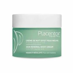 Placentor Végétal - Crème de Nuit Effet Peau Neuve -  Agit comme un Peeling Nocturne - 50ml