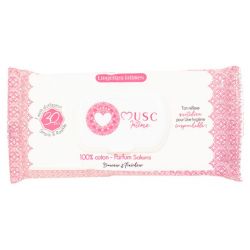 Musc Intime Lingettes Intimes - 30 lingettes - Parfum : Sakura - Fraîcheur intime délicate