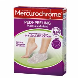 Mercurochrome Pedi-Peeling Masque Exfoliant 1 Paire