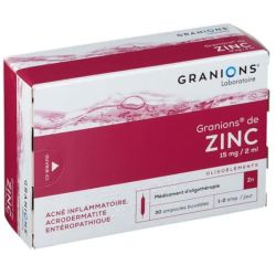 Granions de zinc 15mg/2ml 30 ampoules