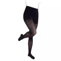 Thuasne Venoflex Kokoon Absolu Classe 2 Collant de Contention Femme Losange Noir - Normal - Taille 1