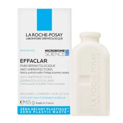 La Roche-Posay Effaclar Pain Dermatologique Anti-Imperfections - 65g - Nettoie, Purifie et Enlève le Sébum
