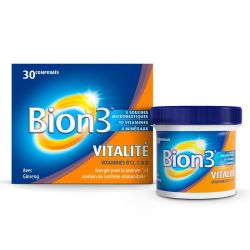 Bion3 Vitalité 30 comprimés - Vitamines contre la fatigue