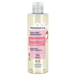 Natessance Huile d'Amande Douce Flacon 250 ml - Nutrition et richesse en oméga 6 et 9