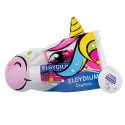 Elgydium Trousse Voyage Licorne - 1 Brosse à Dents Licorne + 1 Dentifrice Grenadine 50ml