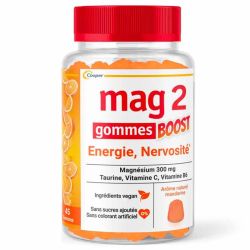 Mag 2 Boost Energie Nervosité - Apporte Énergie et Vitalité - 45 Gommes