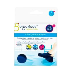 Orgakiddy Chaussons Hygiéniques - Anti-Verrues - 1 Paire - Taille : S