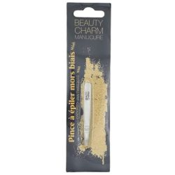 Beauty Charm Pince à Épiler Mors Biais Mini - Précision et format nomade