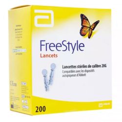 Freestyle Lancettes stériles à usage unique - Boîte de 200