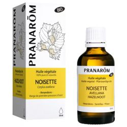 Pranarōm Huile Végétale Noisette Bio - 50ml - Équilibre, purifie et protège la peau