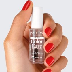 Poderm Top Coat Color Care Tea Tree 8 ml - Top coat brillant protecteur longue tenue