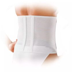 Thuasne Dynabelt Ceinture de Maintien Abdominal - 1 Ceinture - Blanc - Hauteur 25cm - Taille 2