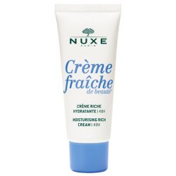 Nuxe Crème Fraîche de Beauté Crème Riche Hydratante 48H - 30 ml - Hydratation intense et confort