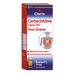 Cooper Clarix Sirop Expectorant Carbocistéine 2% Enfants Toux Grasse - 150ml