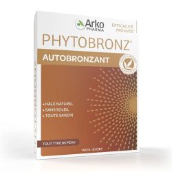 Arkopharma Phytobronz Autobronzant - 30 gélules - Hâle naturel sans soleil & éclat du teint