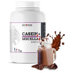 Eric Favre Casein+ - 1kg - Saveur Chocolat - Entretien et récupération musculaire longue durée