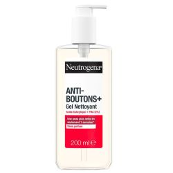 Neutrogena Anti-Bouton + Gel Nettoyant Acide Salicylique - Lisse et Réduit les Boutons - 200ml